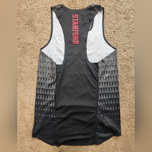 Nike Stanford NCAA Aeroswift Pro Elite Running Singlet Gray Mens Size Small NEW - Picture 5 of 5